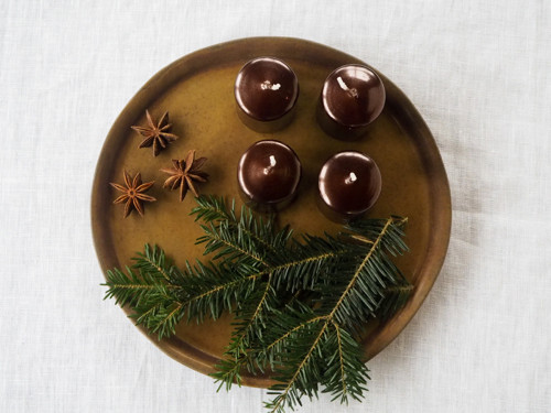 Adventní talíř hnědý — foto 3