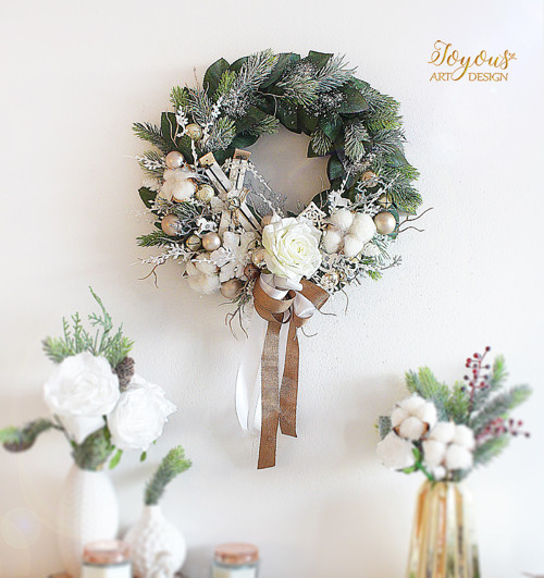 Elegantní zimní věnec — foto 2