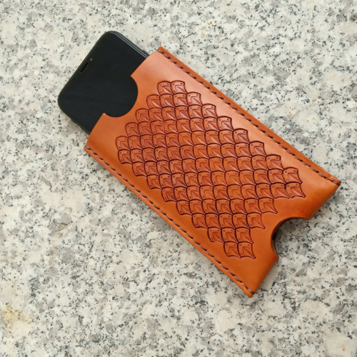 Kožený obal na iPhone 7 saddle tan 403 — foto 2