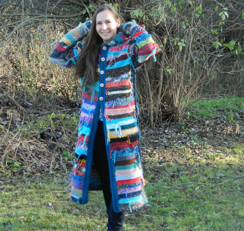 Oboustranný dlouhý kabát — foto 4