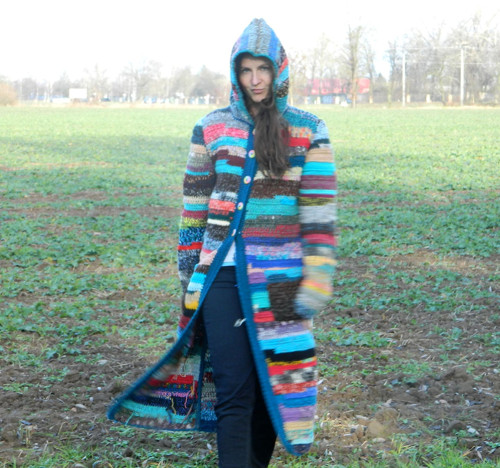 Oboustranný dlouhý kabát — foto 6