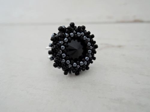 Swarovski prsten "Black sun" - dámský! — foto 2