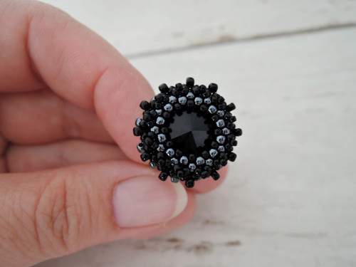 Swarovski prsten "Black sun" - dámský! — foto 5