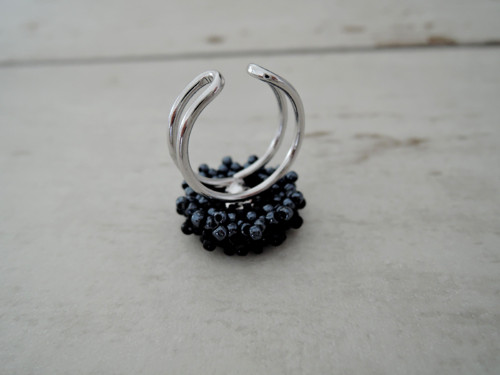 Swarovski prsten "Black sun" - dámský! — foto 3