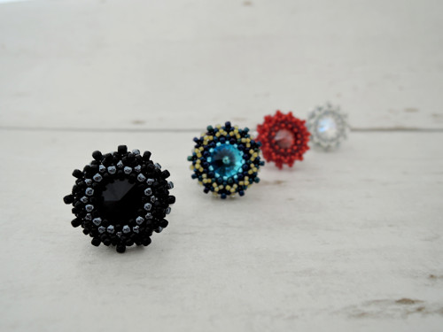 Swarovski prsten "Black sun" - dámský! — foto 4