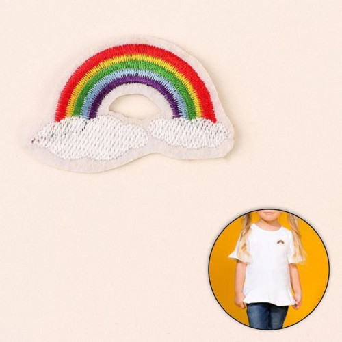 10 ks, samolepka "Rainbow", 5,7 × 3,4 cm — foto 2