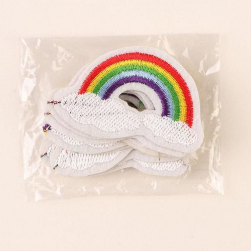 10 ks, samolepka "Rainbow", 5,7 × 3,4 cm — foto 3