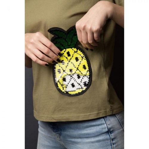 Oboustranný patchwork "Pineapple", s flitry, 22,5 — foto 6