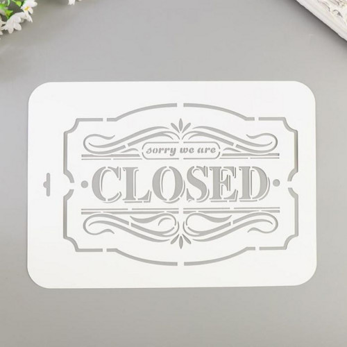 Šablona "CLOSED" 22x31cm — foto 2
