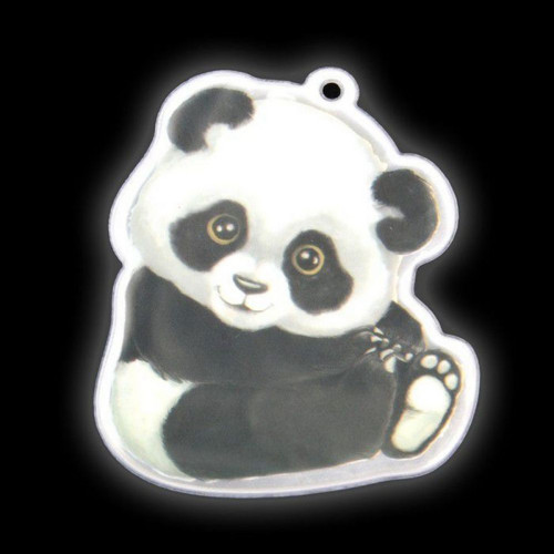 3 ks, reflexní "Panda", 7 × 6 cm, bílá / černá — foto 4