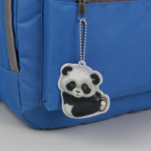 3 ks, reflexní "Panda", 7 × 6 cm, bílá / černá — foto 2