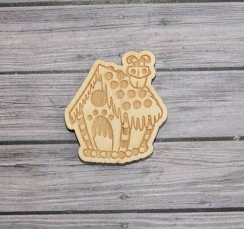 Dřevěný chipboard pro scrapbooking, malá — foto 2