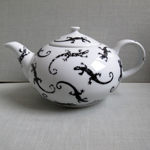 Porcelánová konvice ještěrky ° — foto 2