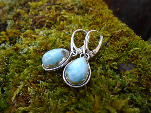 Náušnice Ag925 Larimar — foto 3