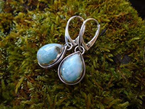 Náušnice Ag925 Larimar — foto 2