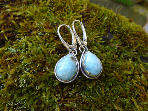 Náušnice Ag925 Larimar — foto 4