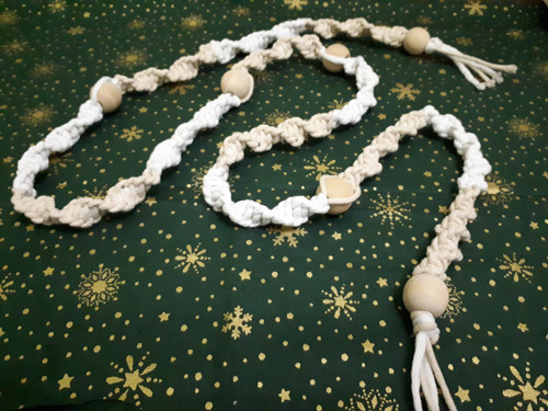 Vánoční macramé řetěz — foto 2
