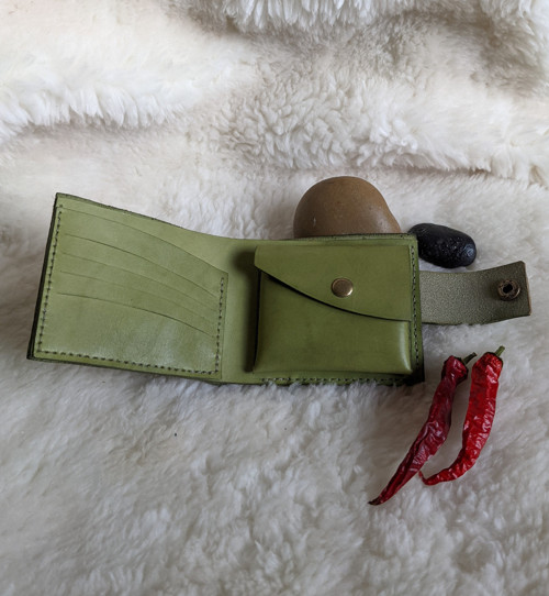 Zelená unisex peněženka — foto 4