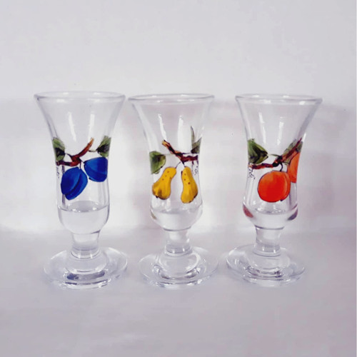 Ovocné štamprličky -2cl- ruční malba — foto 2