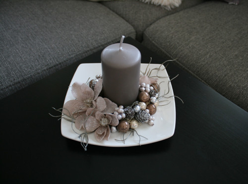 Vánoční svícínek v šedohnědé — foto 6