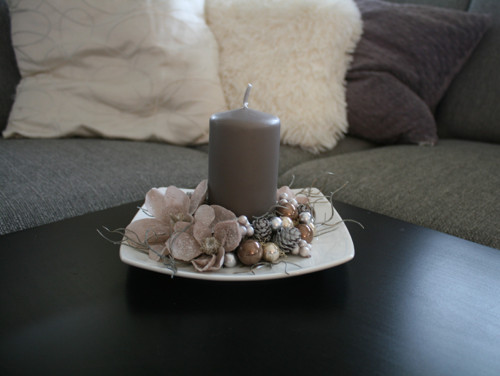 Vánoční svícínek v šedohnědé — foto 3