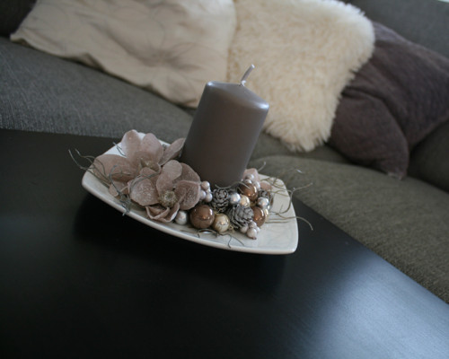 Vánoční svícínek v šedohnědé — foto 5