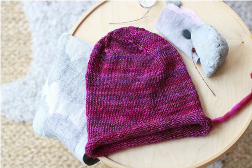 Magenta / čepice / merino — foto 3