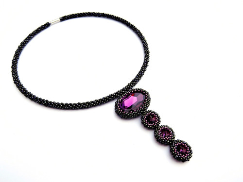 Náhrdelník Amethyst dream Swarovski — foto 3