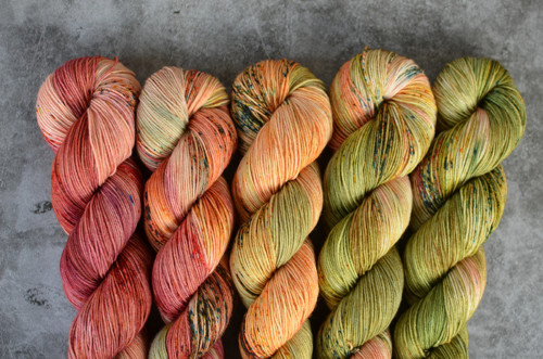 Merino Fingering • Khaki Peach Set — foto 2