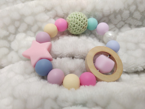 Barevné silikonové kousátko"Pastelky" — foto 2