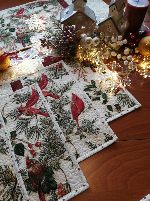Sváteční prostírání s ptáčky — foto 3