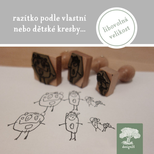 Razítko 3 x 6 cm s vlastním designem — foto 6