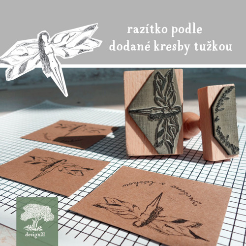 Razítko 3 x 8 cm s vlastním designem — foto 3