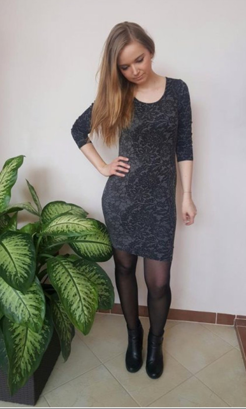 Šedé Šaty Krajka — foto 2