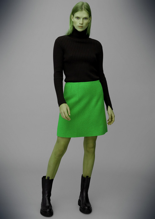 Luxusní hrášková sukně, virgin wool — foto 5