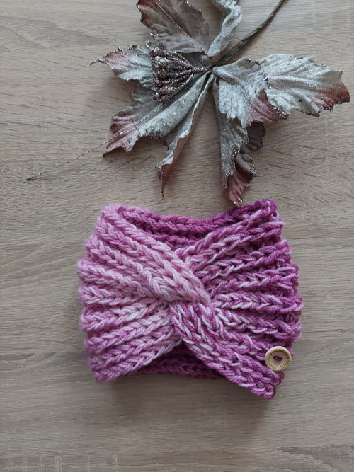 Pletená dívčí čelenka — foto 4