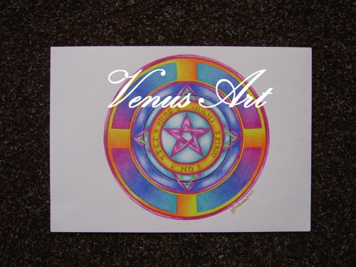 Originál mystická mandala Pečeť archandělů — foto 3