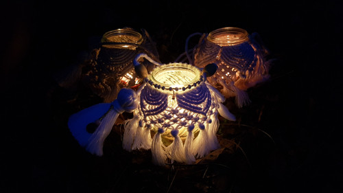 Boho Macrame Svícen- Lucernička — foto 3