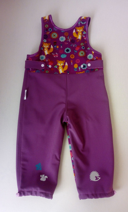 Zimní softshell. lacláče - lišky, vel. 86 — foto 2