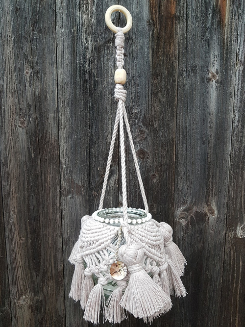 Boho Macrame Svícen- Lucernička — foto 4