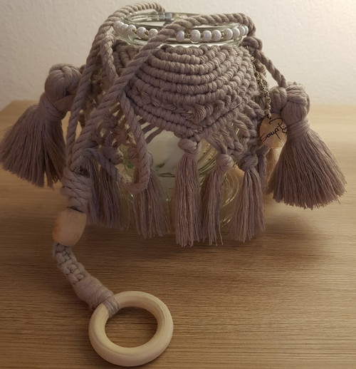 Boho Macrame Svícen- Lucernička — foto 6