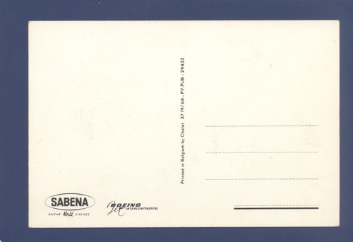 Letadlo Boeing - Sabena - pohlednice — foto 2