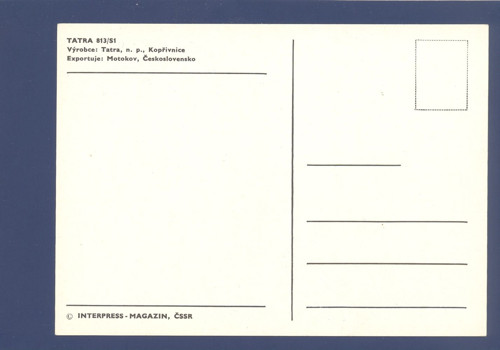 Tatra 813/S1 - pohlednice — foto 2