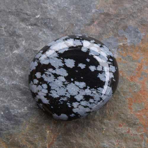 Obsidián vločkový,placka — foto 5