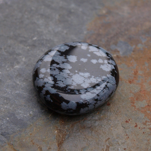 Obsidián vločkový,placka — foto 4