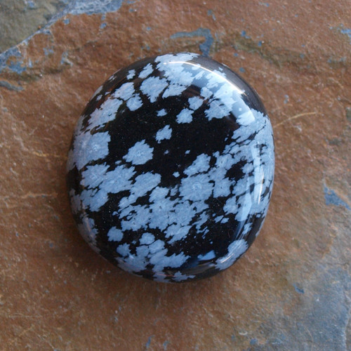 Obsidián vločkový,placka — foto 2