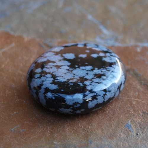 Obsidián vločkový,placka — foto 3