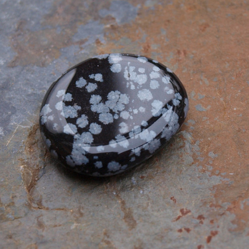 Obsidián vločkový,placka — foto 4