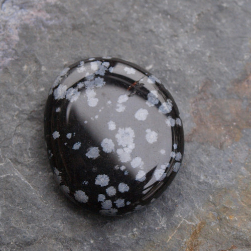 Obsidián vločkový,placka — foto 3