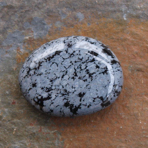 Obsidián vločkový,placka — foto 2